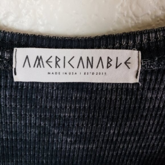 American Able Boho Chic Long Sleeve Knit Ethnic Cuff Thermal Top size M Western - Picture 5 of 14